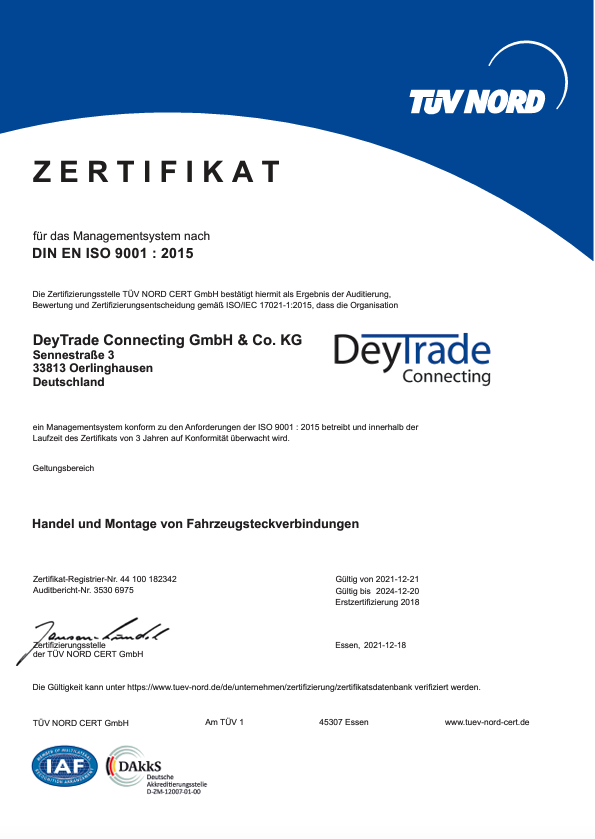 DIN ISO 9001:2015
